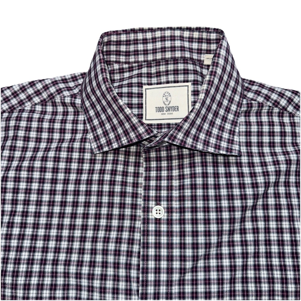 Todd Snyder Shirt Men 16.5 34-35 Cotton Long Sleeve Casual